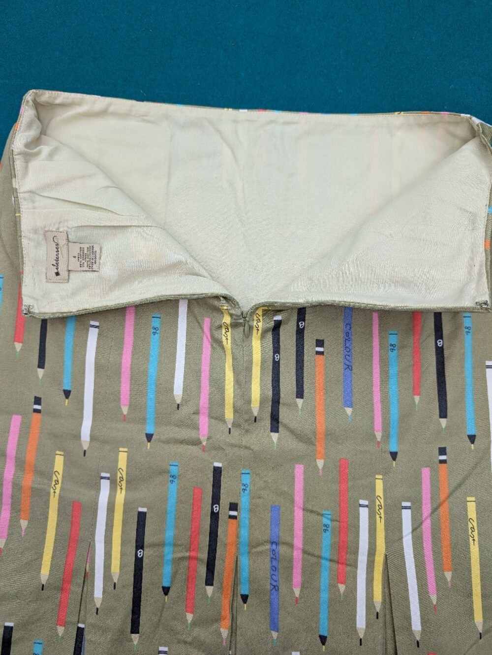 Anthropologie Elevenses Pencil Skirt Aria Montgomery Pretty Little Liars 4 - Picture 4 of 9